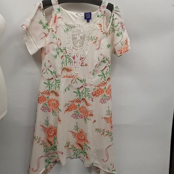 Disney Beauty and the Beast Junior's Cold Shoulder Dress Size Small - Picture 1 of 13